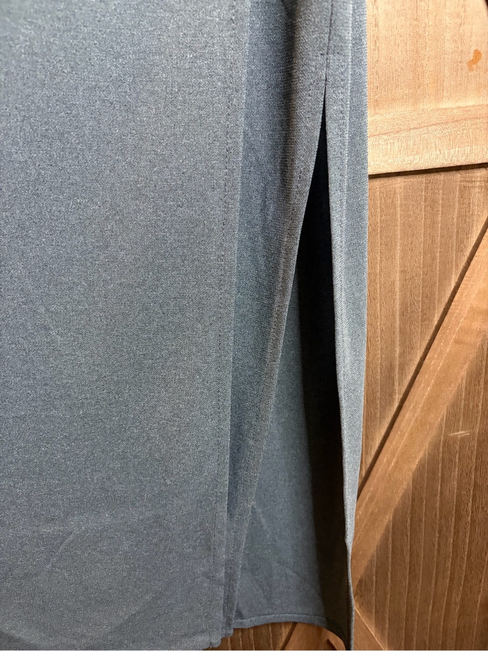 ACCOMPLICE Classic Gray Wrap Maxi Skirt SIZE LARGE - Picture 5 of 8